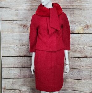 50's 60's Paris Lilli Ann San Francisco Wool Two Piece Set
